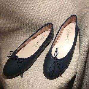 Bailarina by SKA, flats slip on blue in leather, 9